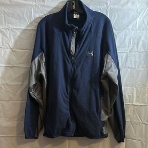 Under Armour Navy and grey full zip Fleece size XL extra large
